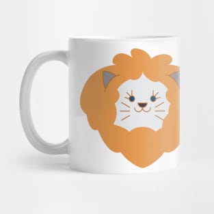 Adorable smiling cat with lion hair Mug